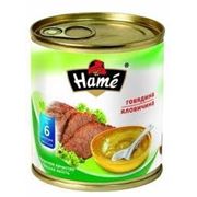ХАМЕ МЯСНОЕ ПЮРЕ (ЖЕСТЯНАЯ БАНКА) ГОВЯДИНА 100 фото