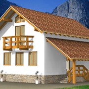 Двухэтажный панельно-каркасный дом