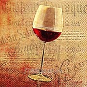 Салфетка для декупажа Классическое красное вино фотография