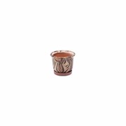 Кашпо керамическое с поддоном, d13,5х9,5 см, Ангоб Артикул GKL-002-09