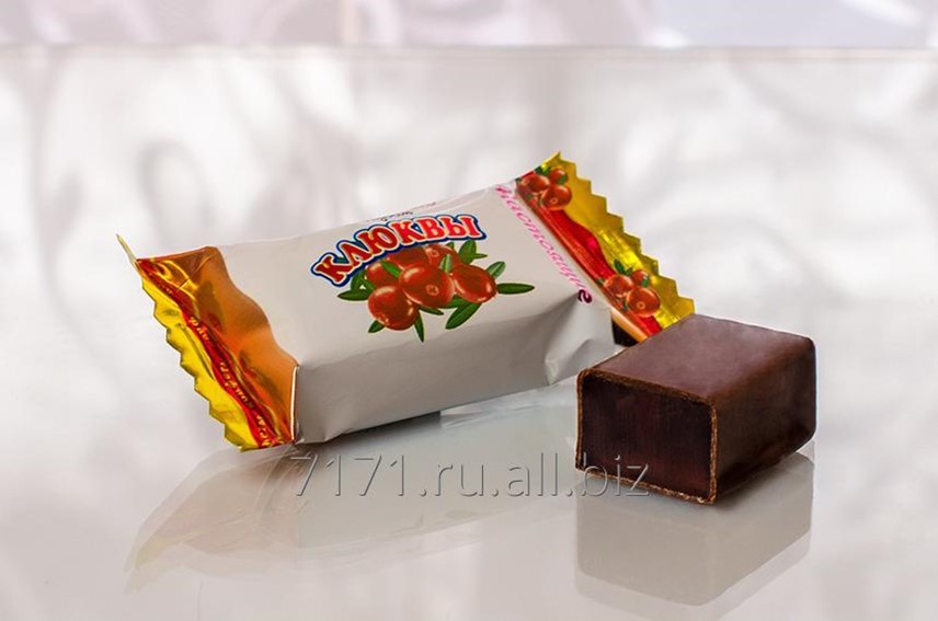 Конфеты столичные штучки нуга с клюквой и миндалем весовые