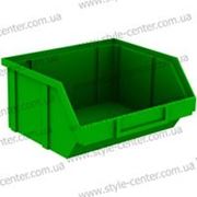 Ящик пластиковый, зеленый, 90х100х50мм фото
