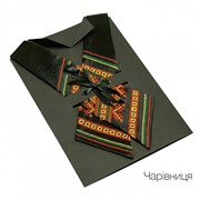Крос-галстук з вишивкою Чарівниця 3886 фото