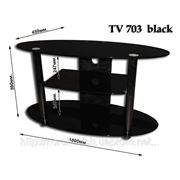 Тумба под телевизор, аудио, видео апаратуру ТВ - 703 (black) фото
