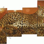 Картина Леопард на дереве фотография