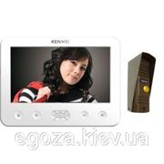 Комплект (Видеодомофон KENWEI KW-E706C WHITE+ Видеопанель KW-139MCS) фото