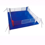 Ринг напольный боксерский 4х4 м площадь 5х5 м на растяжках (монтажный размер 8х8 м) фотография