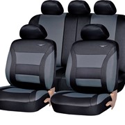 Чехлы Mitsubishi Pajero Sport 08 диван и спинка 1/3, 5п/г,2п/л,АВ. чер-беж к/з, черный аригон Классика ЭЛиС фотография