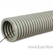 Труба ПВХ гофрированная (гофра) с протяжкой (диам. 32мм) (100 метров) фото