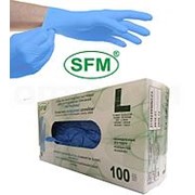 Перчатки нитриловые размер L, Hospital Prodact (Упаковка 50 пар.) - 100 шт. фото