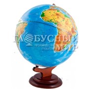 Глобус физический диаметр 320 мм на деревянной подставке фото
