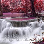 Картина стразами Водопад в розовом саду 40х50 см фотография