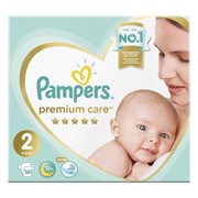 Подгузники, 160 шт., PAMPERS (Памперс) “Premium Care New Baby“, размер 2 (4-8 кг), 1210797 фото