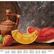 Схема для частичной вышивки Августовские плоды фото