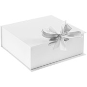 Коробка на лентах Tie Up, малая, белая фотография