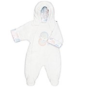 Комбинезон immimi Комбинезон утеплённый велюровый “Салют ORGANIC“, 1 изд (9M74см, молочный ) фото