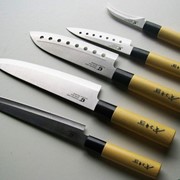 Набор из 5 сверх острых ножей “Gold Sun“ и Идеальный набор ножей для кухни “Contour Pro“. фотография