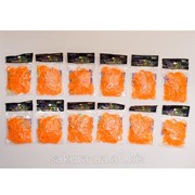 Резинки для Плетения / Оранжевый / 200 шт в пак./ 12 пакетиков в уп. u20013