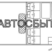 Салон вахтового автобуса НЕФАЗ-42111-11-16 (6 посад. мест)