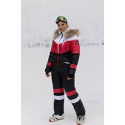 Комбинезон лыжный с мехом енота фото