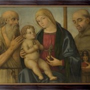 Картина Мадонна с младенцем и святыми, Маццола, Филиппо фото