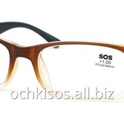 Очки для чтения SOS унисекс модель P 14248 Mat Brown gradually-Black фото
