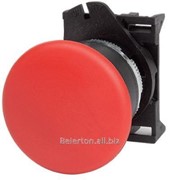 Кнопка грибовидная с фиксацией, красная д. 40 фото