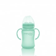 Поильник EveryDay Baby Стеклянная бутылочка-поильник с мягким носиком с защитным силиконовым покрытием Healthy фото
