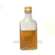 Бутылка стеклянная Флагман 200 мл в форме фляги фото