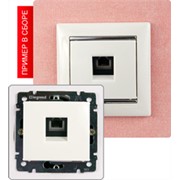 Valena Розетка телефонная 1хRJ11 (Белая) фото