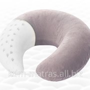 Подушка-рогалик ортопедическая для путешествий из натурального латекса ТОП-209 35*30*9 фото