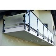 Изготовление стеклянных ограждений балконов фото