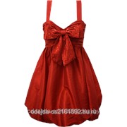 Платье женское красное фото