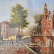 Картина “Старые голландские улочки“ 61х121 фото