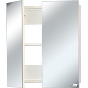 Зеркальный шкаф с двумя дверками фото