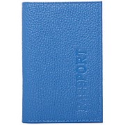 Кожаная синяя обложка для паспорта фотография