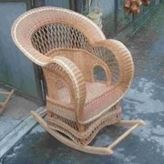 Мебель из лозы ТМ Эдельвейс, кресло качалка №6 фото