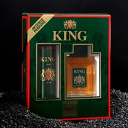 Подарочный набор для мужчин: туалетная вода King, 100 мл + дезодорант, 150 мл фотография