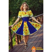 Платье женское в русском народном стиле “Подсолнух“ фото