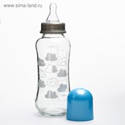 Бутылочка для кормлений стеклянная «Малыши и Малышки», 250 мл, от 0 мес. фото