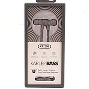 Внутриканальные наушники Karler BASS KR 207 серый фотография