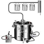 Самогонный аппарат дистиллятор Добрый Жар “Луч“ 30л, съемный ТЭН, 3 сухопарника фото