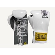 Боксерские перчатки Everlast боевые 1910 Classic 10 oz белый P00001667 фото