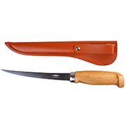Нож рыболовный филейный Mikado с деревянной ручкой