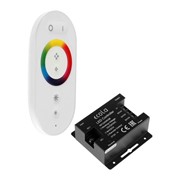 Контроллер Ecola, для RGB ленты, 12 В, 288 Вт, 24 А, сенсорный белый радиопульт фотография