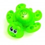 Игрушка для ванной со световым эффектом черепашка зеленый фотография