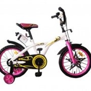 Велосипед двухколёсный 16K134 - White with Pink фото