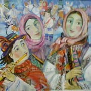 Картины на тему украинских народных гуляний художницы Натальи Черновой фото