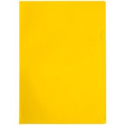 Папка-уголок А4 OfficeSpace прозрачная, желтая, 100 мкм, Fmu15-8_876