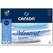 Альбом Canson Montval, для акварели, склеенный, 12 листов, 300 гр/м2, Фин 29.7 x 42 см фото